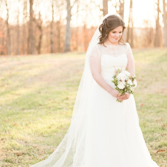 New Handmade Bridal Illusion Wedding Veil - Picture 3 of 7